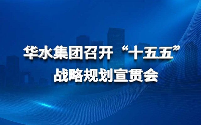 华水集团召开“十五五”战略规划宣贯会